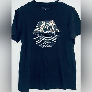 Mens Quicksilver Short Sleeve Tee Black Medium